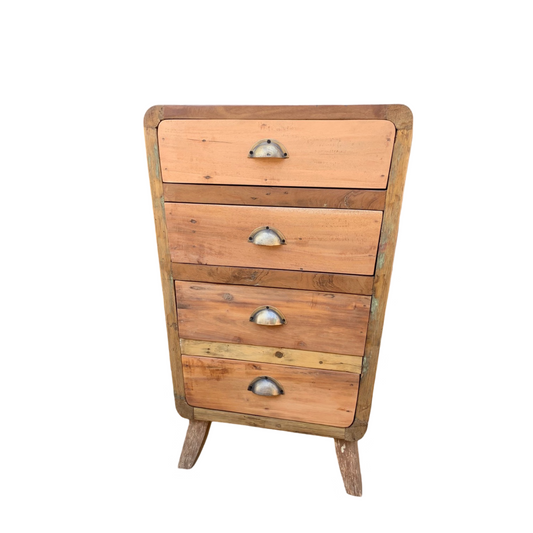 Handcrafted Teak Chest of Drawers – Made from Upcycled Balinese Fishing Boats