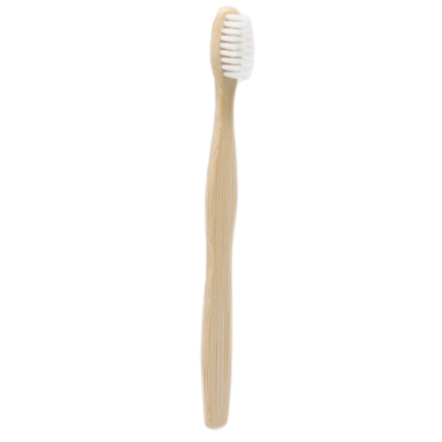 Bamboo Toothbrush - White - Family Pack of 4 - Med Soft