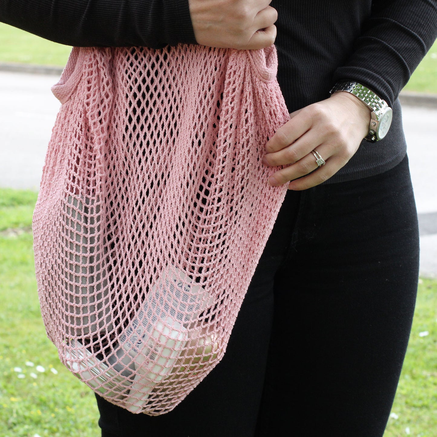 Pure Cotton Mesh Bag – Lightweight, Breathable, and Eco-Friendly