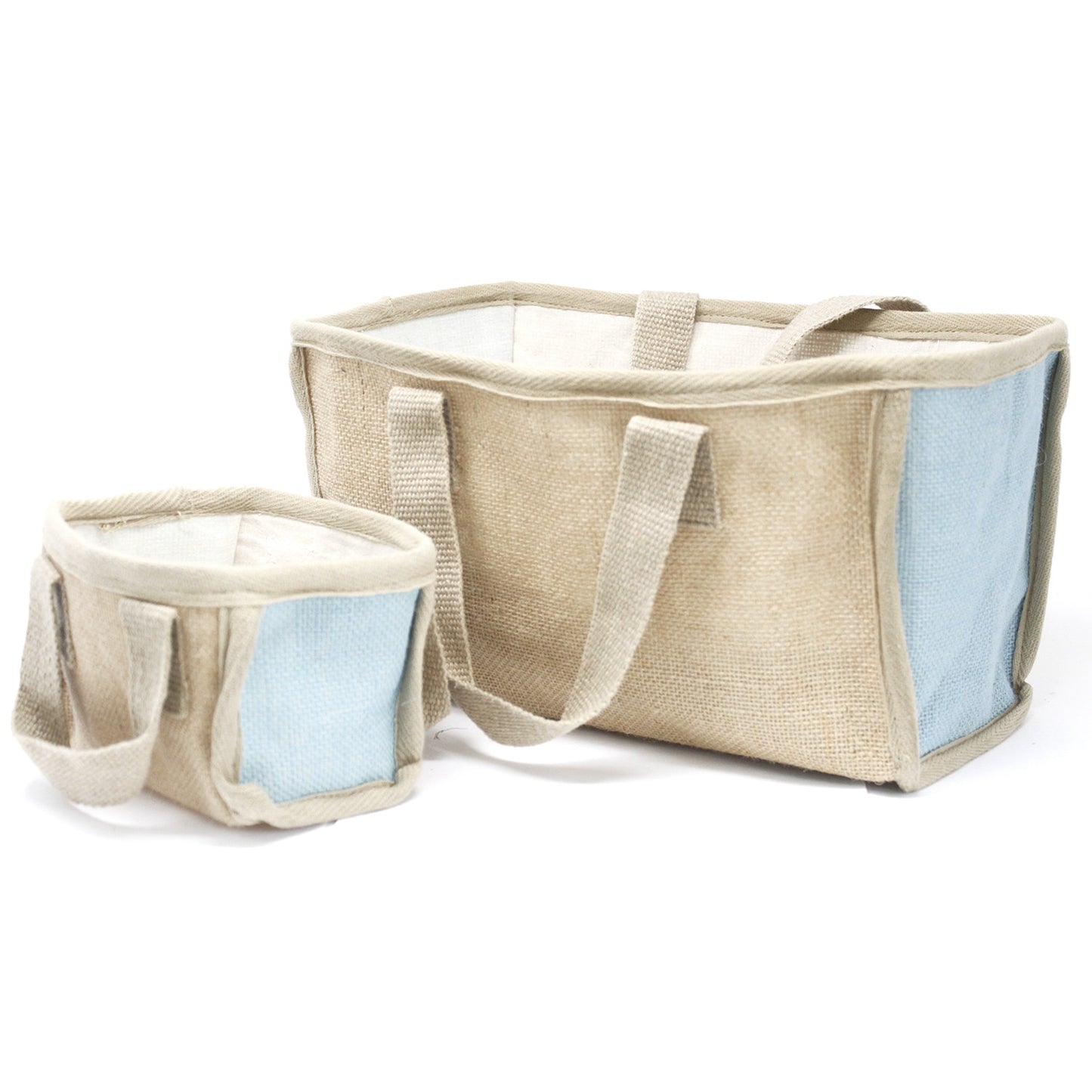 Eco-Friendly Jute & Cotton Shopping Baskets – Stackable, Stylish, and Sustainable