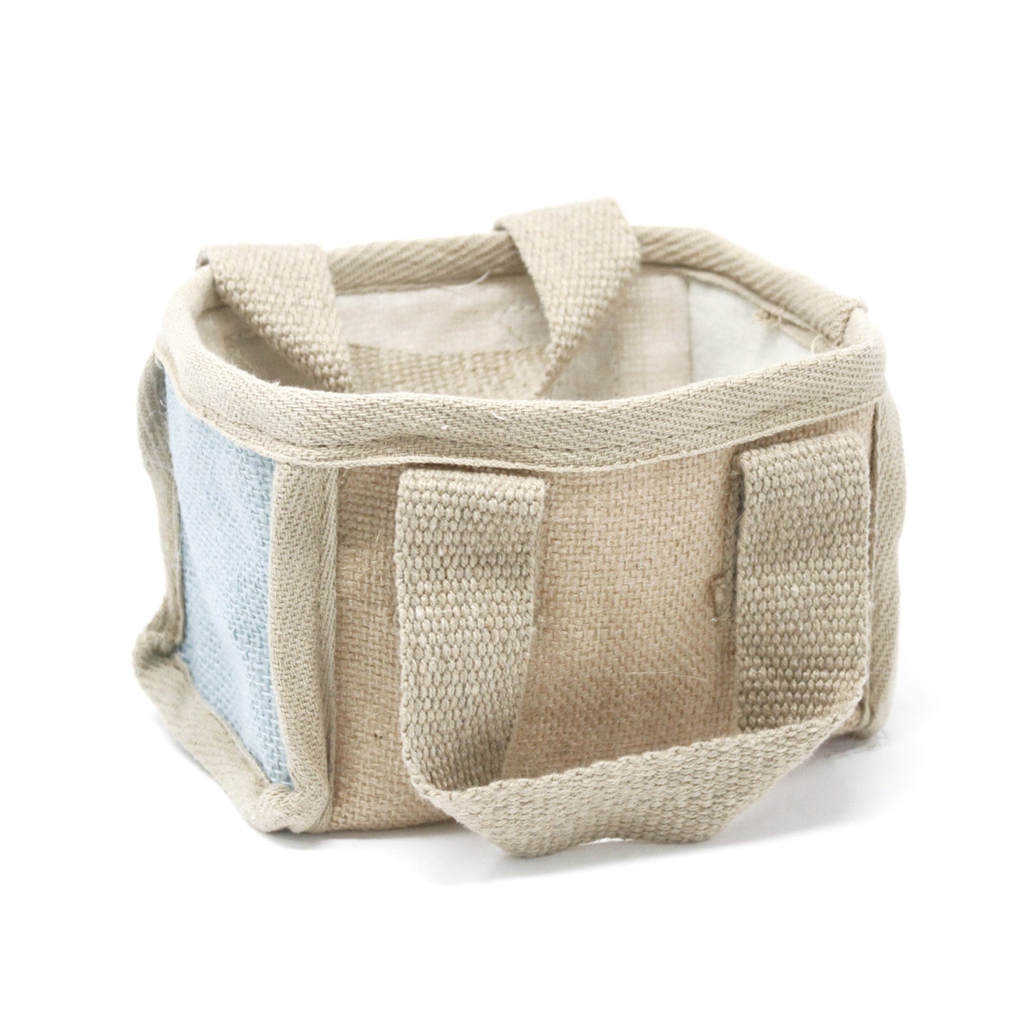 Mini Eco-Friendly Jute & Cotton Shopping Baskets – Stackable, Stylish, and Sustainable