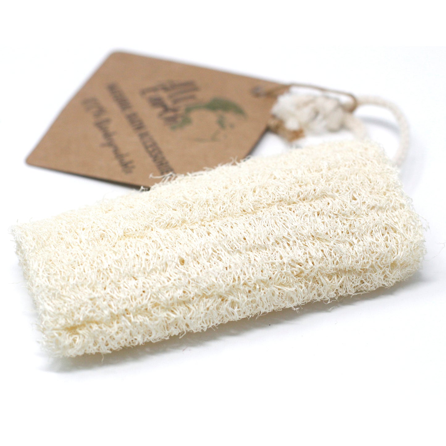 Natural Loofah Scrub on Rope – 5" (12.7 cm) – Eco-Friendly Exfoliation